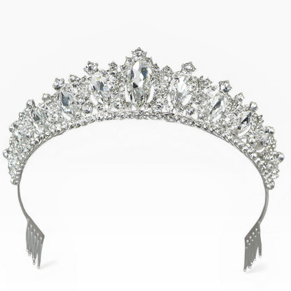 Crystal Tiara Crown HT0822 (2PC)