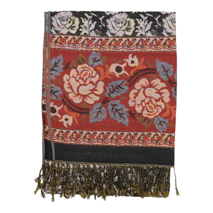 Metallic Pashmina Rose SCF4815-5.. (12PC)