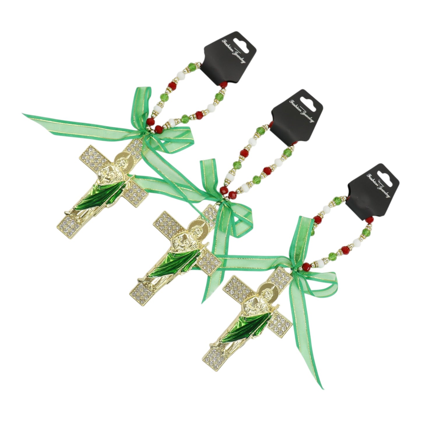 Cross Car Rear Mirror Hang Accessory CH223GR (12PC)