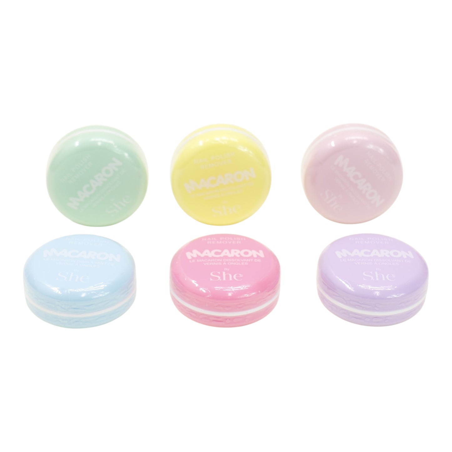 S. he Macaron Nail Polish Remover NR411  (24PC)
