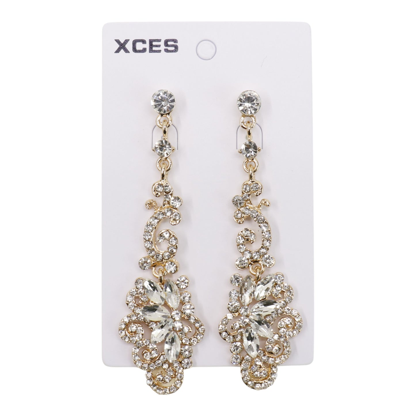 Oval Crystal Drop Bridal Earring JE7299 (3PAIR)