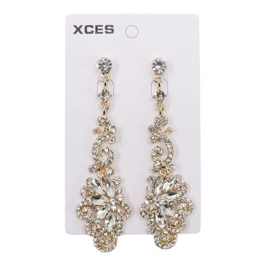 Oval Crystal Drop Bridal Earring JE7299 (3PAIR)