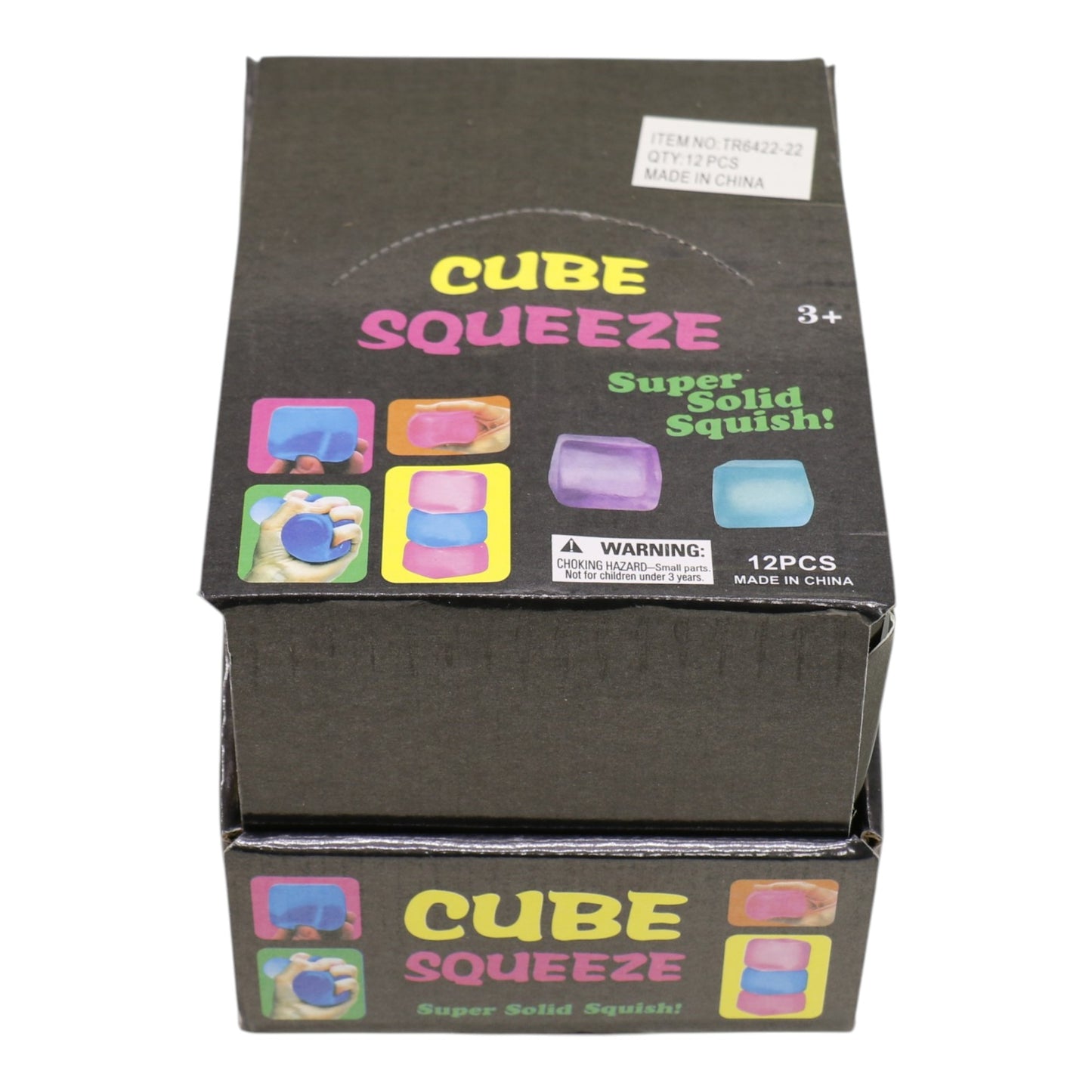 Clear Colors Cube Maltose Putty Filled Squishy TR6422-22 (12PC)
