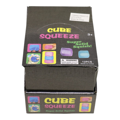 Clear Colors Cube Maltose Putty Filled Squishy TR6422-22 (12PC)