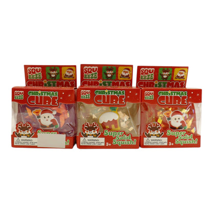 Hologram Christmas Cube Squishy Toy JT6820-18 (12PC)