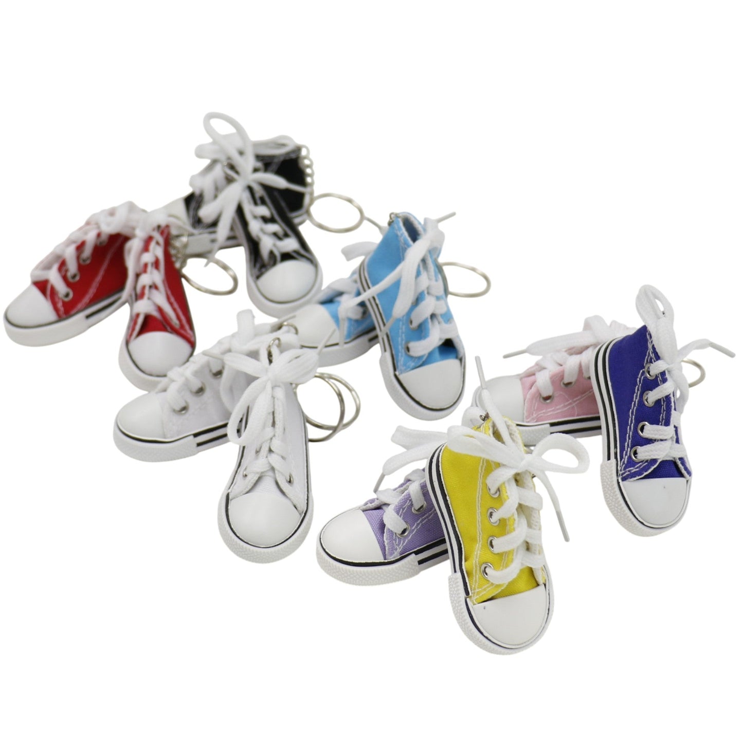 Cute Canvas Rubber Sole Sneakers Key Chain KC5909-4 (12PC)