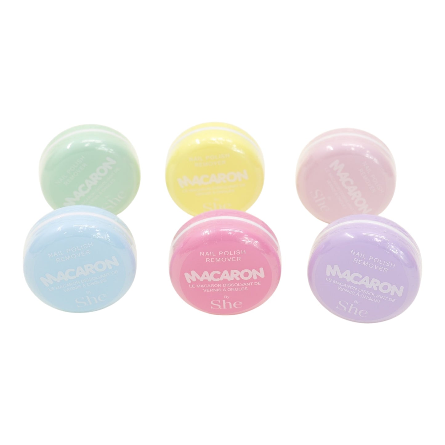 S. he Macaron Nail Polish Remover NR411  (24PC)
