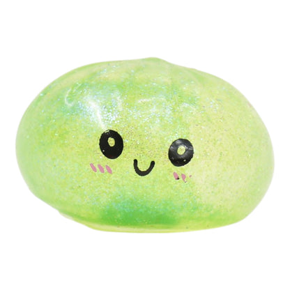Mini Sugar Glittered Squishy Dumpling With Steamer SQ6606-6 (24PC)