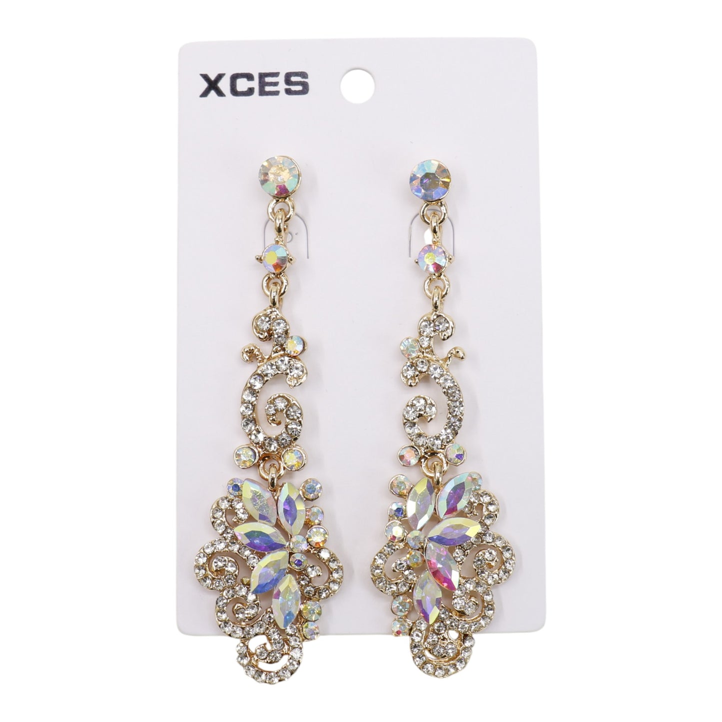 Oval Crystal Drop Bridal Earring JE7299 (3PAIR)