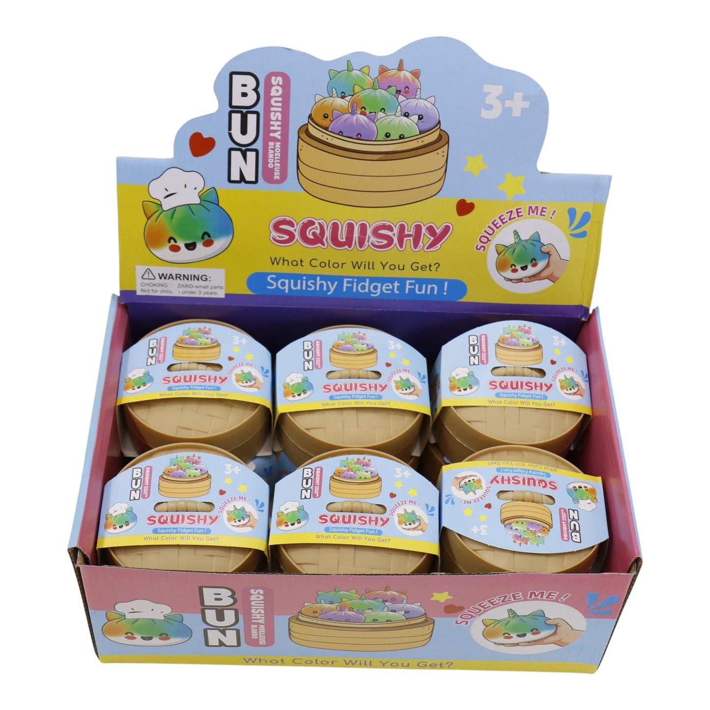 Colorful Cute Squishy Dumpling JT6528-5. (12PC)