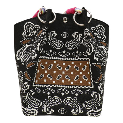 Bandana Pattern Knitted Tote Bag JB6122-7 (12PC)