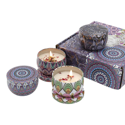 Bohemia 4pcs Fragrance Scented Candle AC5113-2 (3Pack)