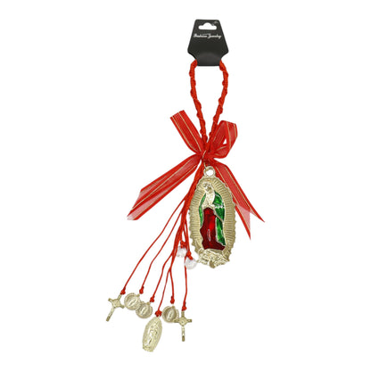 Guadalupe Car Rear Mirror Hang Accessory CH227RD (12PC)