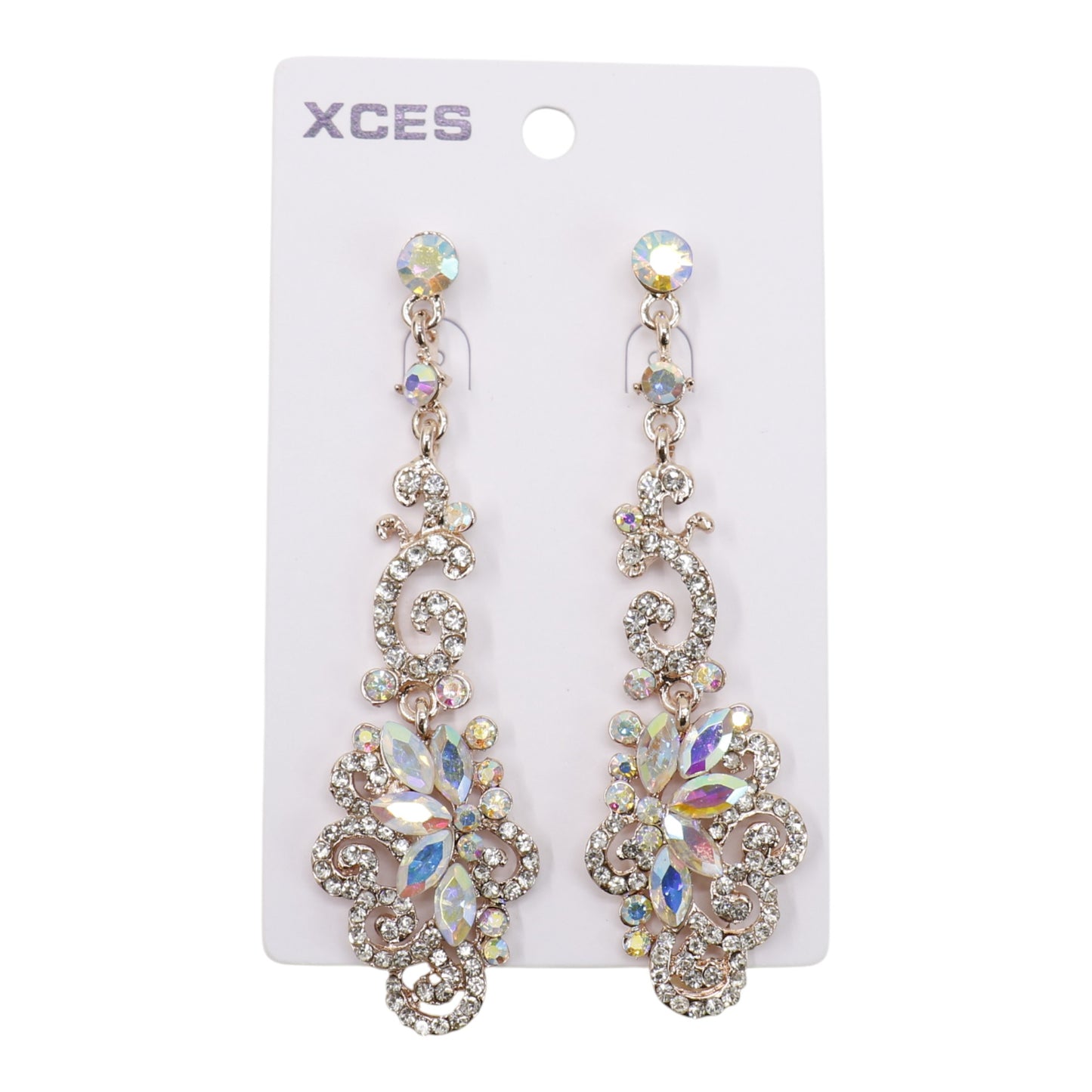 Oval Crystal Drop Bridal Earring JE7299 (3PAIR)