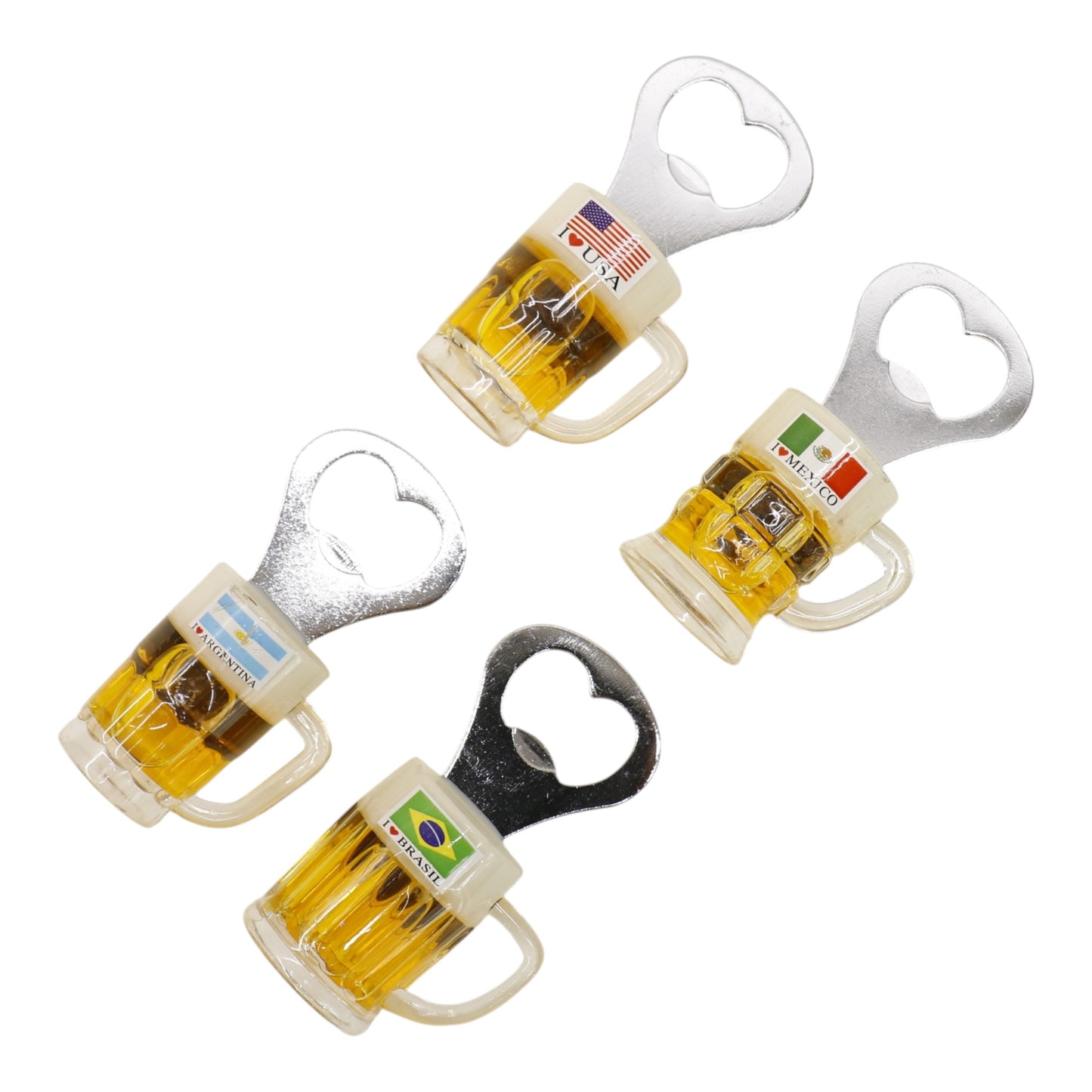 Mini Beer Mug Bottle Opener with Magnetic BO723-1. (12PC)
