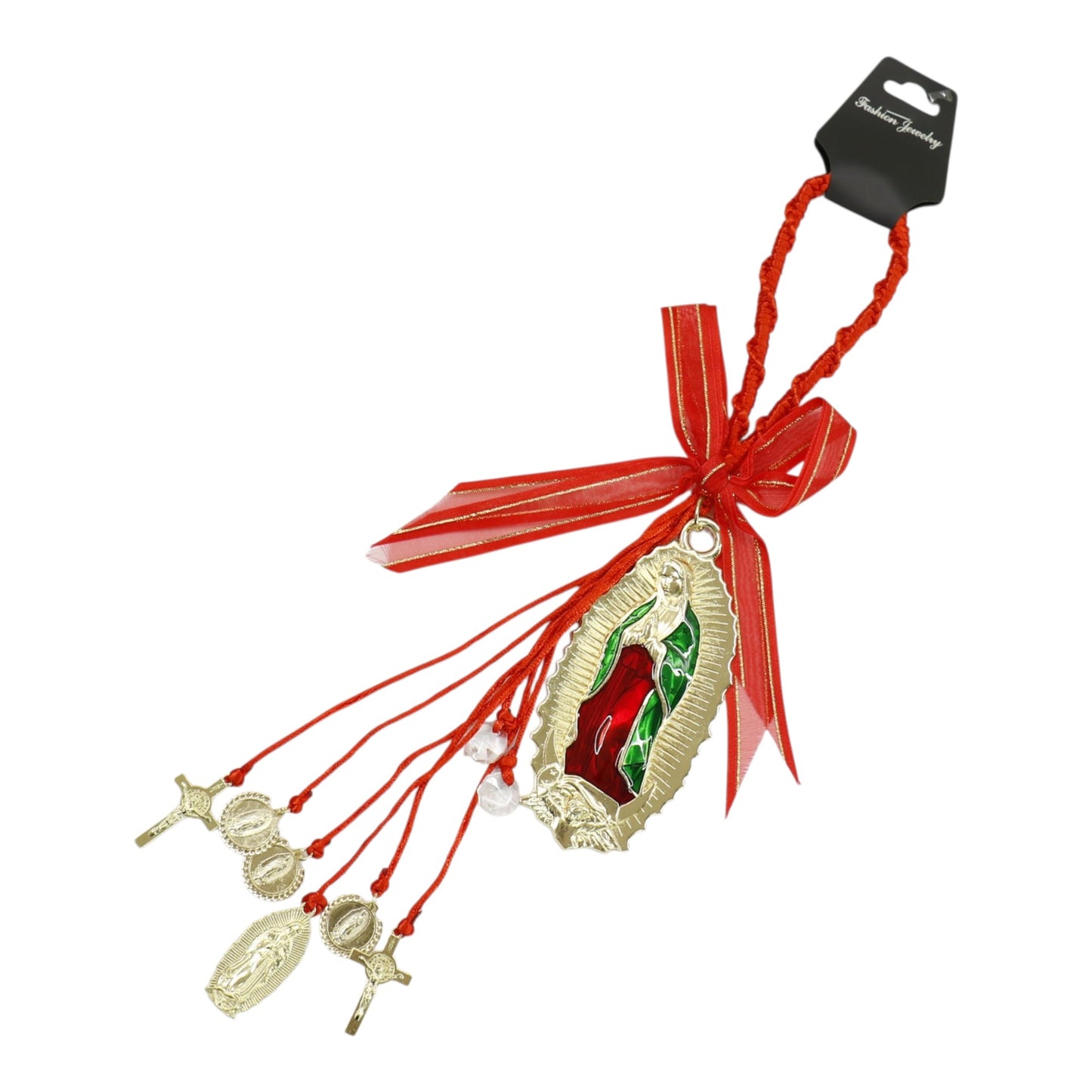 Guadalupe Car Rear Mirror Hang Accessory CH227RD (12PC)