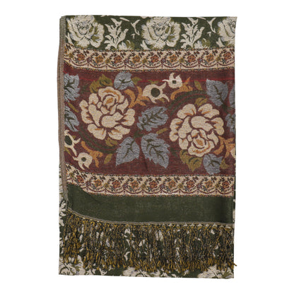 Metallic Pashmina Rose SCF4815-5.. (12PC)