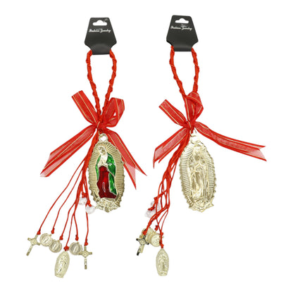 Guadalupe Car Rear Mirror Hang Accessory CH227RD (12PC)