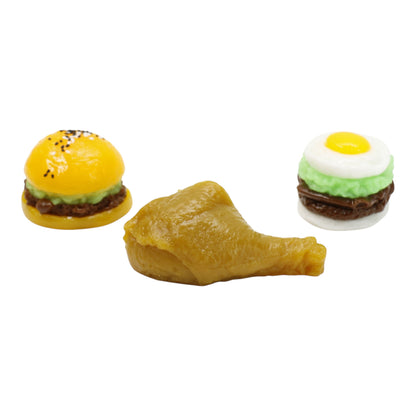 Silicon Burger Set Squishy Toy JT6610-9 (20PC)