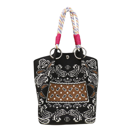Bandana Pattern Knitted Tote Bag JB6122-7 (12PC)