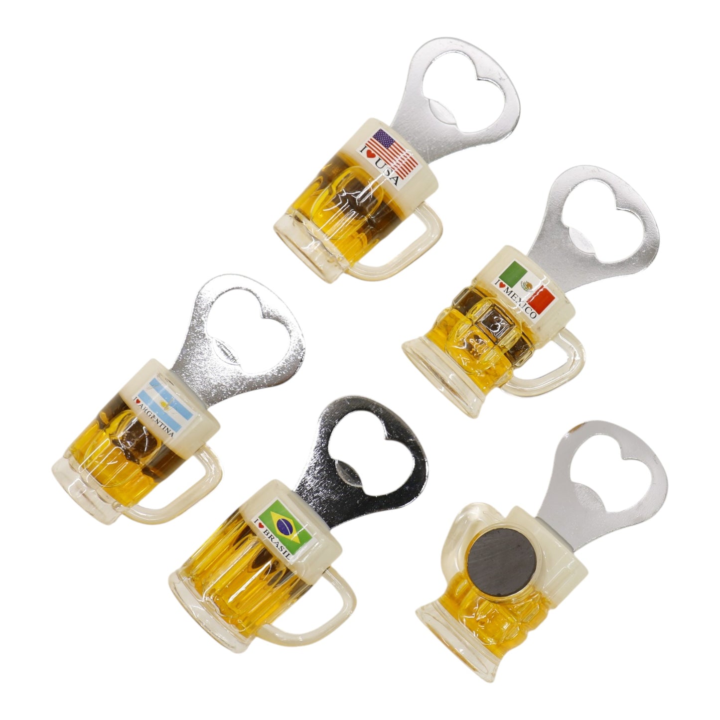 Mini Beer Mug Bottle Opener with Magnetic BO723-1. (12PC)