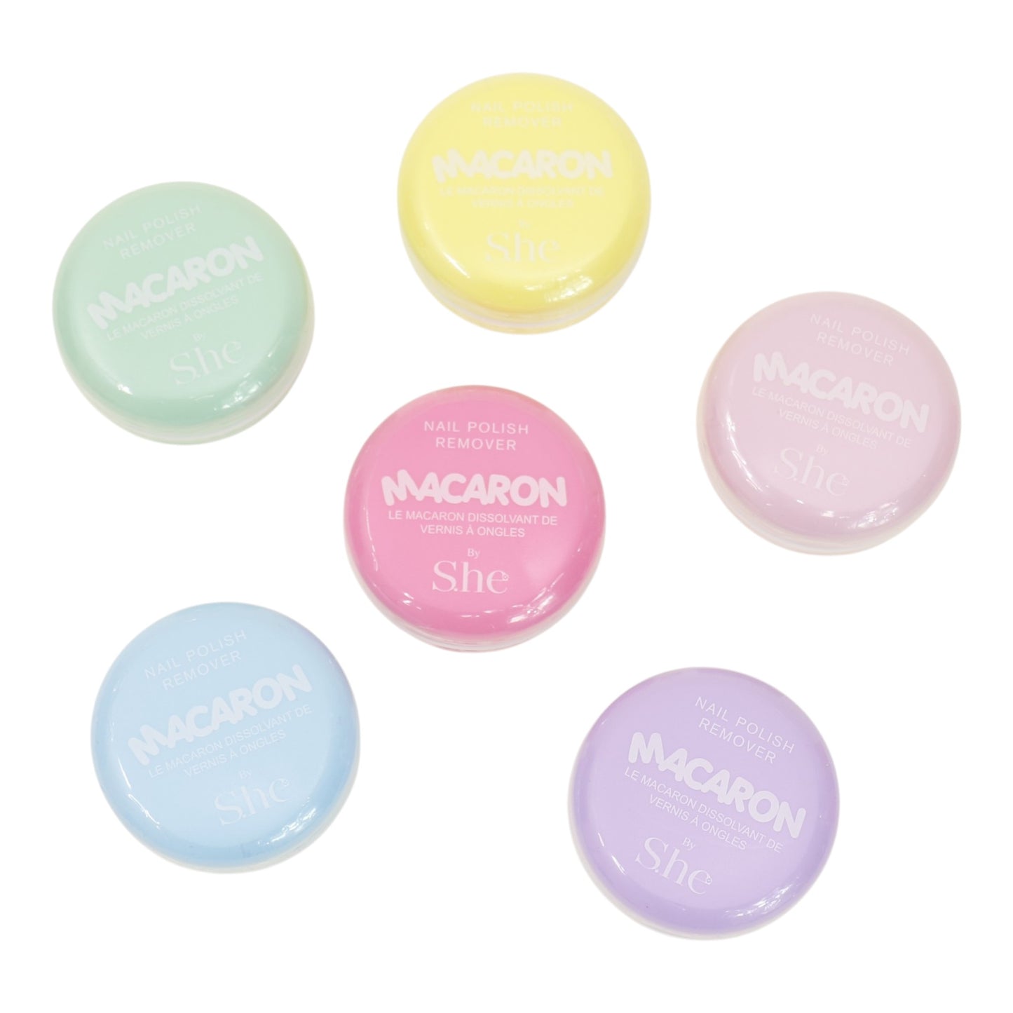 S. he Macaron Nail Polish Remover NR411  (24PC)