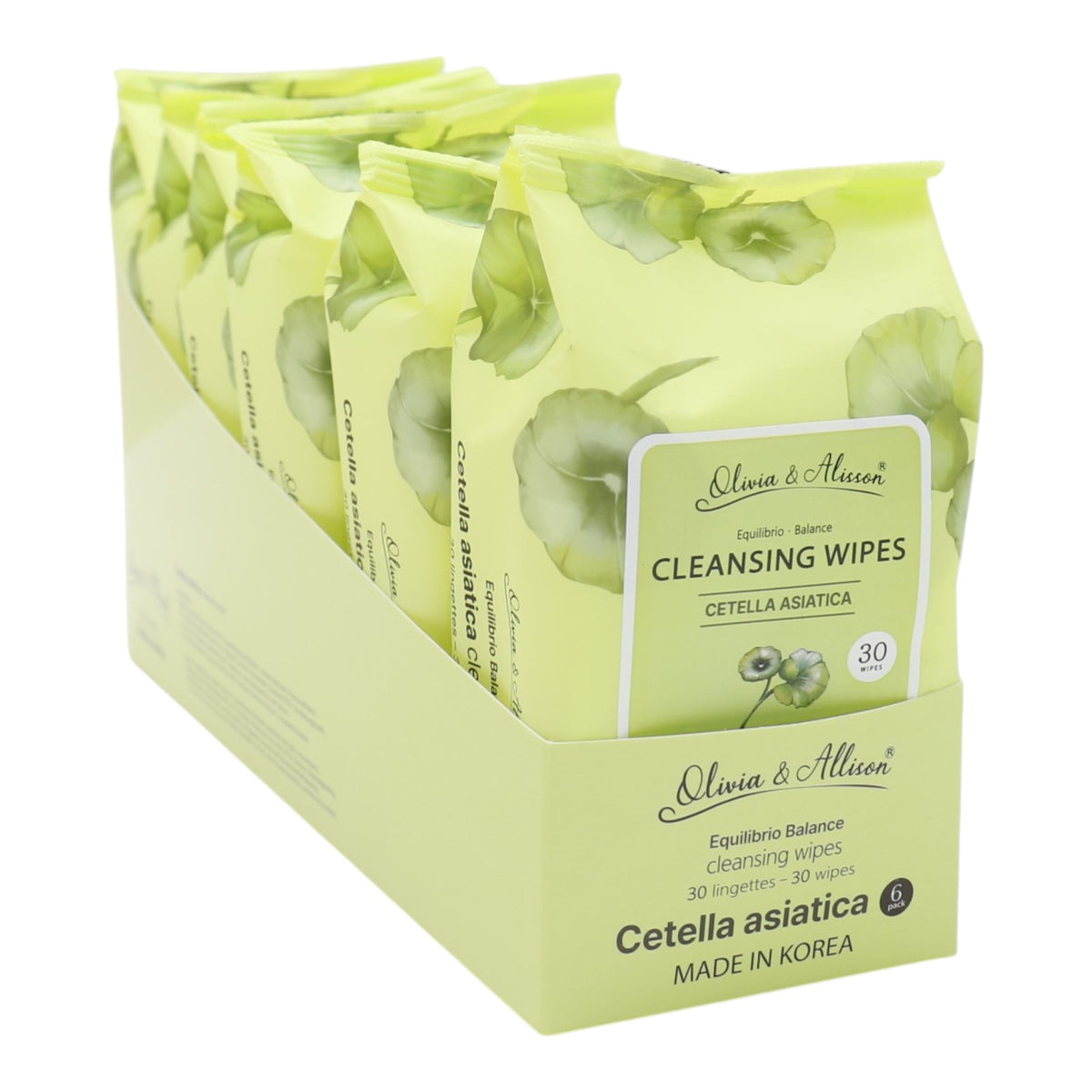 Cetella Asiatica Cleansing Makeup Remover Wipes MIT013 (6PK)