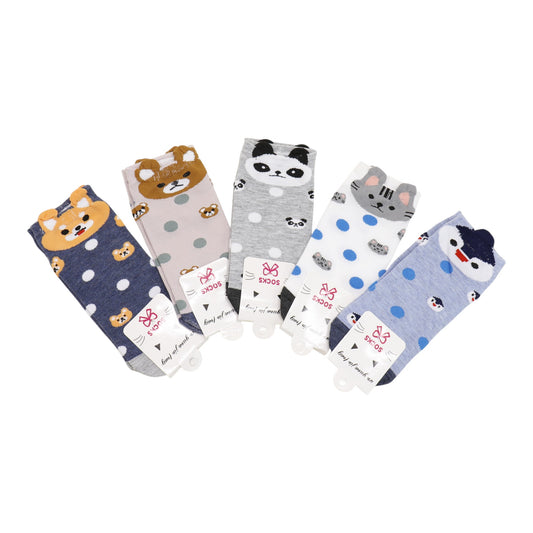 Women's Cute Animal Cartoon Socks SS3517-1.(12PC)
