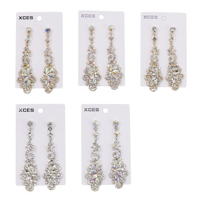 Oval Crystal Drop Bridal Earring JE7299 (3PAIR)