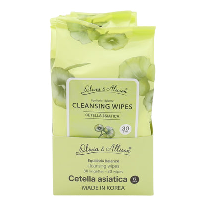 Cetella Asiatica Cleansing Makeup Remover Wipes MIT013 (6PK)