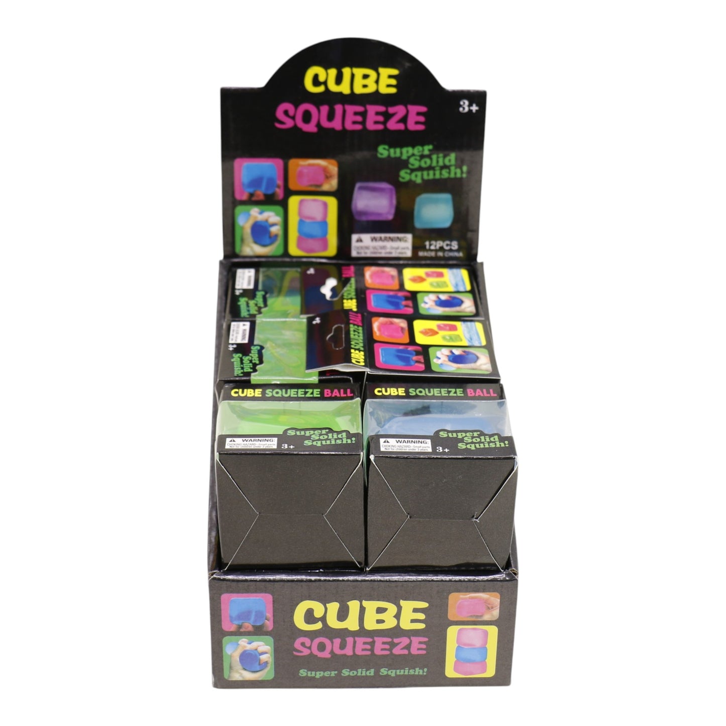 Clear Colors Cube Maltose Putty Filled Squishy TR6422-22 (12PC)