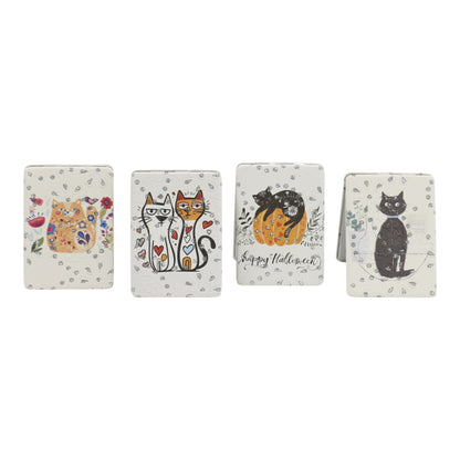 Cat Cartoon Rectangular Glitter Compact Makeup Mirror JM6423-30 (12PC)