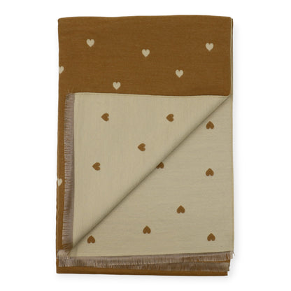 Cashmere Feel Winter Reversible Mini Heart Patten Scarves SCF5111-1 (12PC)