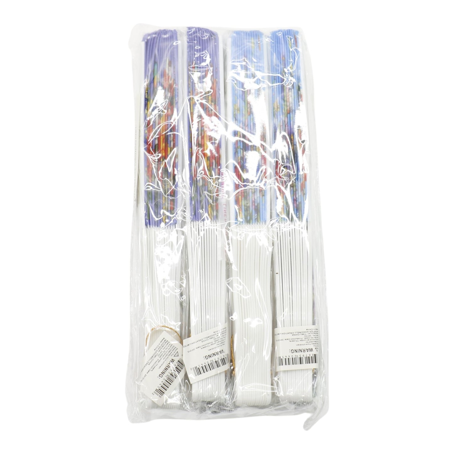Butterfly Floral Handheld Folding Fan FN0445 (12PC)