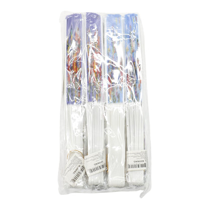 Butterfly Floral Handheld Folding Fan FN0445 (12PC)