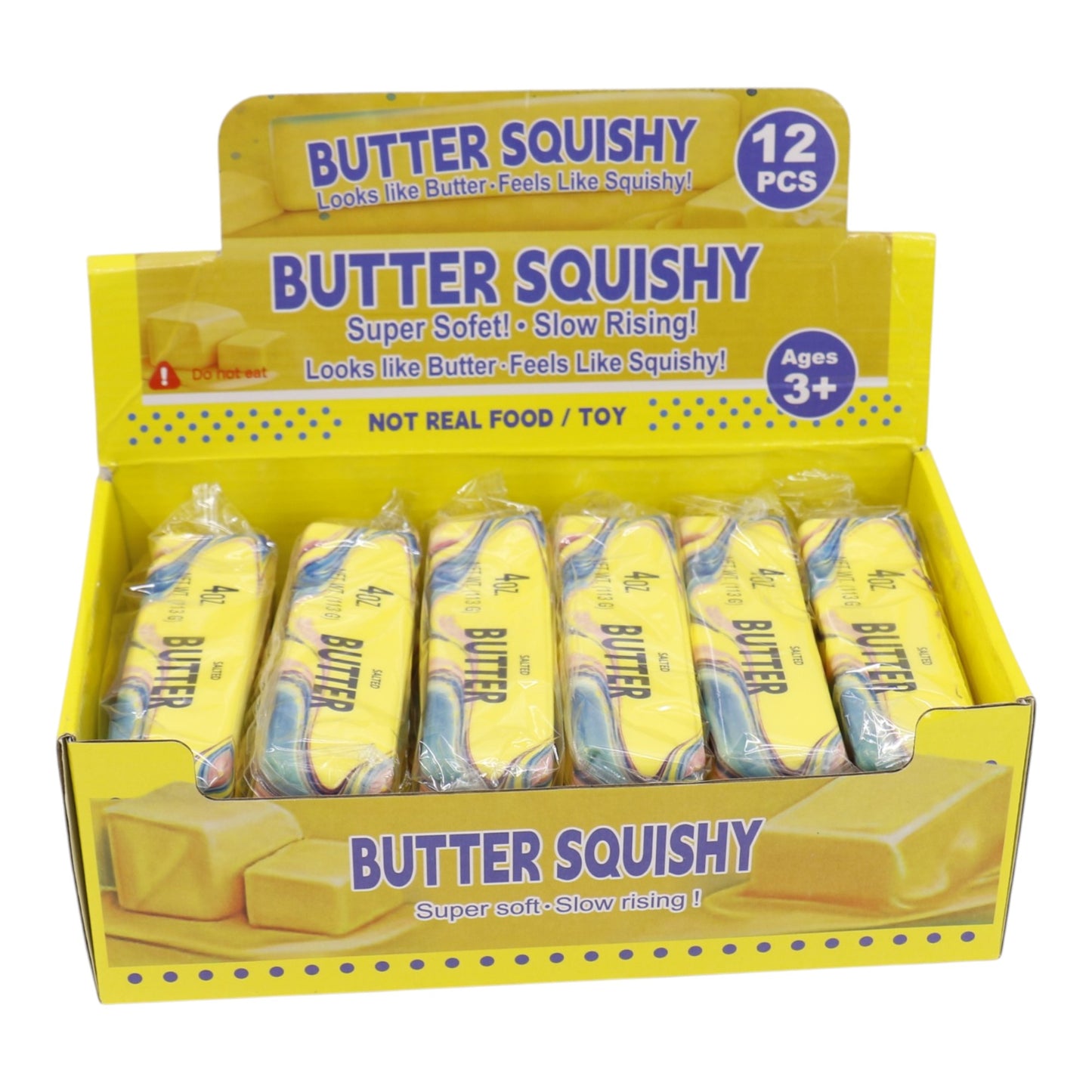 Marbled Salted Squishy Butter Toy JT66603-12 (12PC)