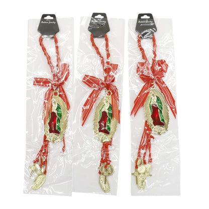 Guadalupe Car Rear Mirror Hang Accessory CH227RD (12PC)