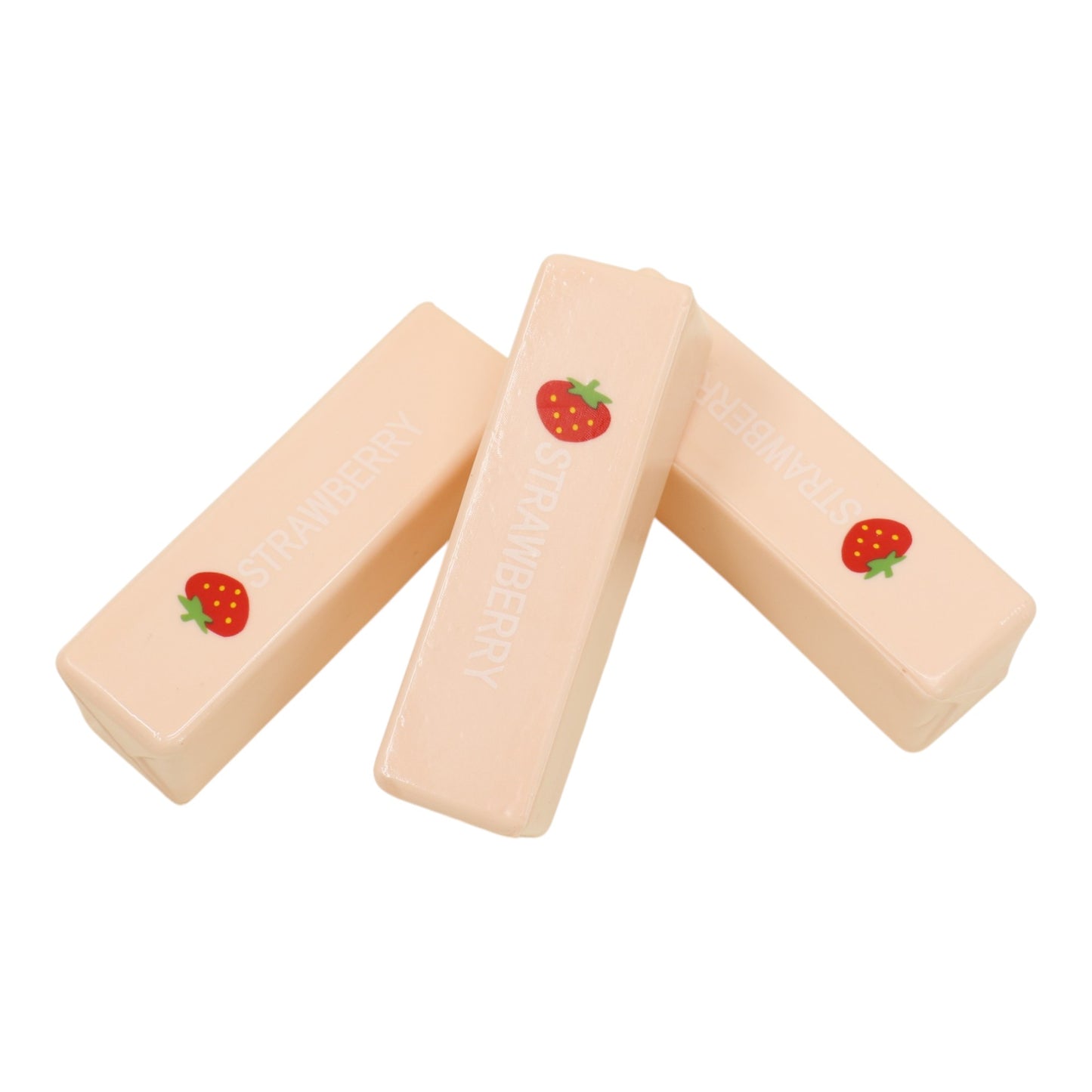 Pink Strawberry Butter Soft Slow Rising Foam Squishy JT6506-30 (12PC)