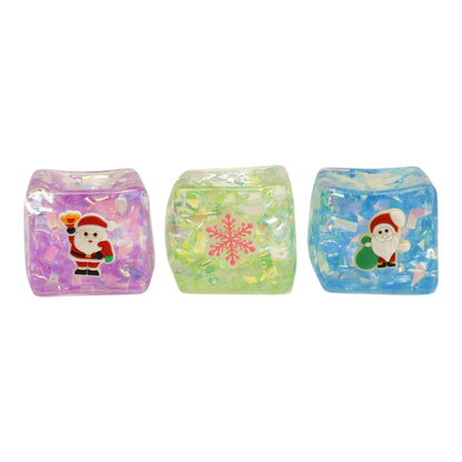 Hologram Christmas Cube Squishy Toy JT6820-18 (12PC)