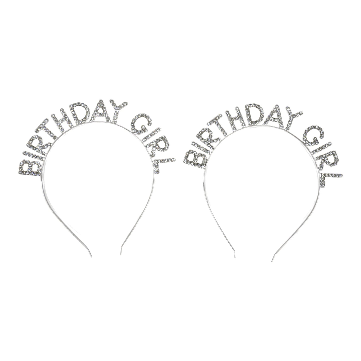 Iron Alloy Rhinestone Birthday Girl Headband HB089 (12PC)