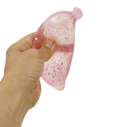 Glitter Maltose Sugar Banana Squishy Toy JT6603-18 (12PC)