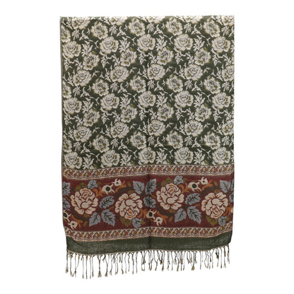 Metallic Pashmina Rose SCF4815-5.. (12PC)