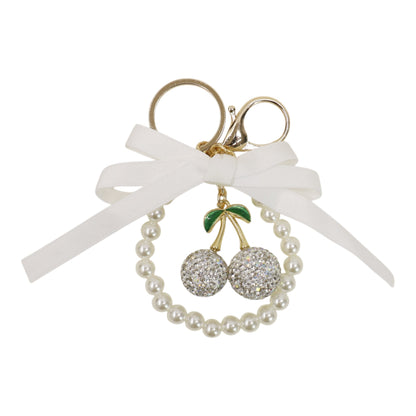 Cherry Rhinestone Ribbon Keychain and Bag Charm JK6416-14 (12)
