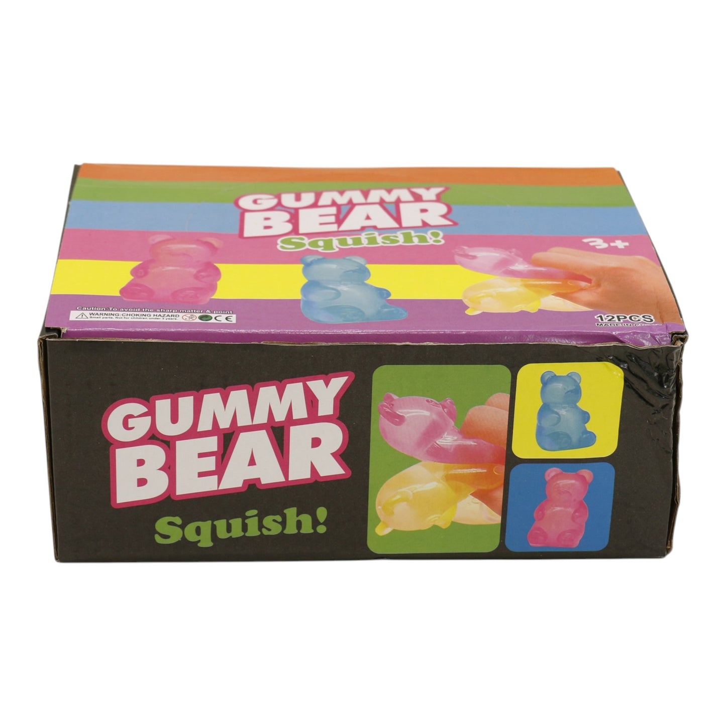 Gummy Bear Clear Colorful Squishy TY6327-18 (12PC)