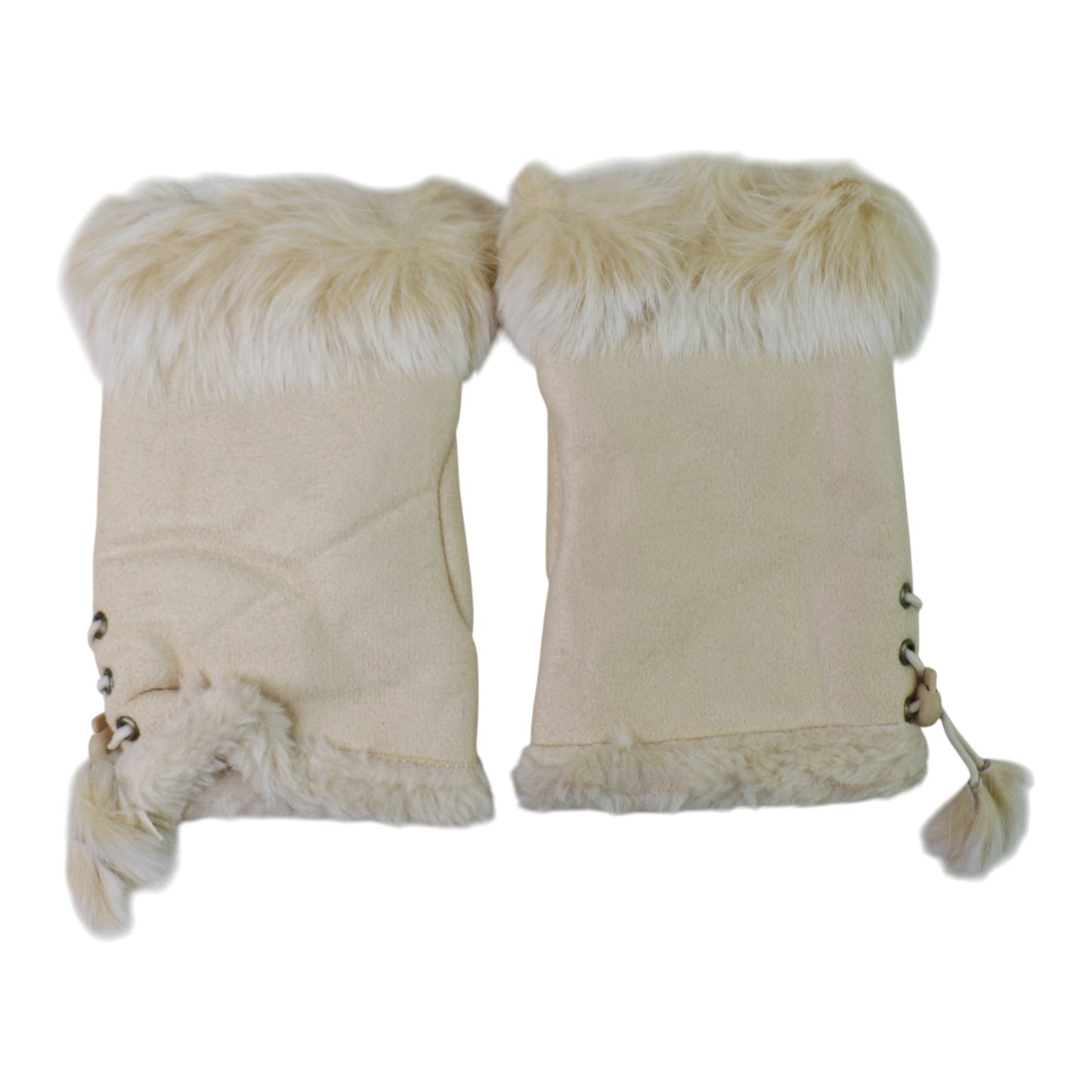 Women's Fur Fingerless Gloves GE902-1. (12PAIR)