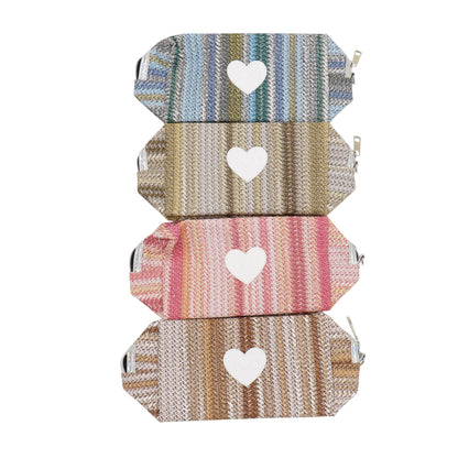 Heart IOU Printing Makeup Pouch JB51217-37. (12PC)