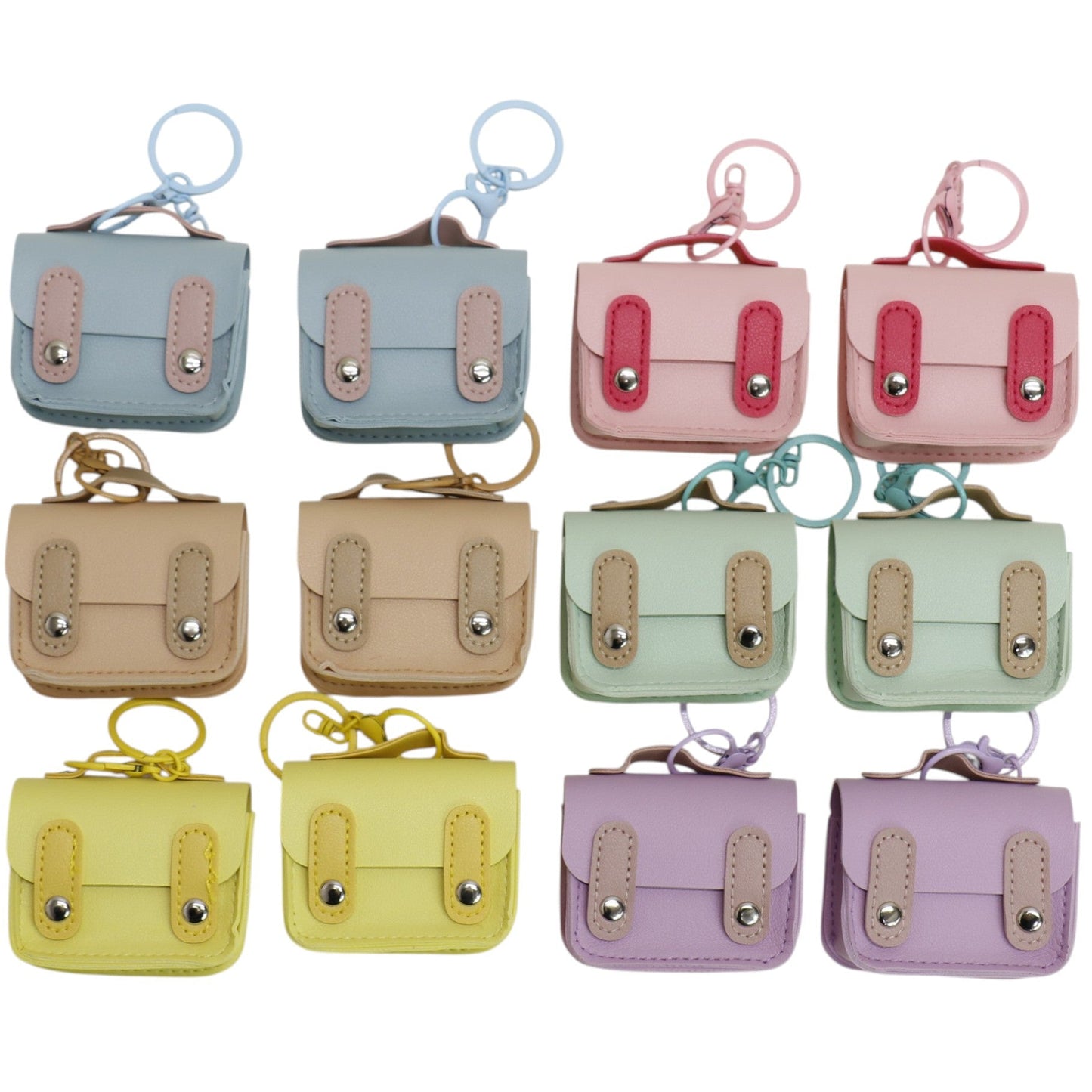 Pastel Color Air pods Case Bag Key Chain SS6305-3 (12PC)