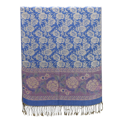 Metallic Pashmina Rose SCF4815-5.. (12PC)