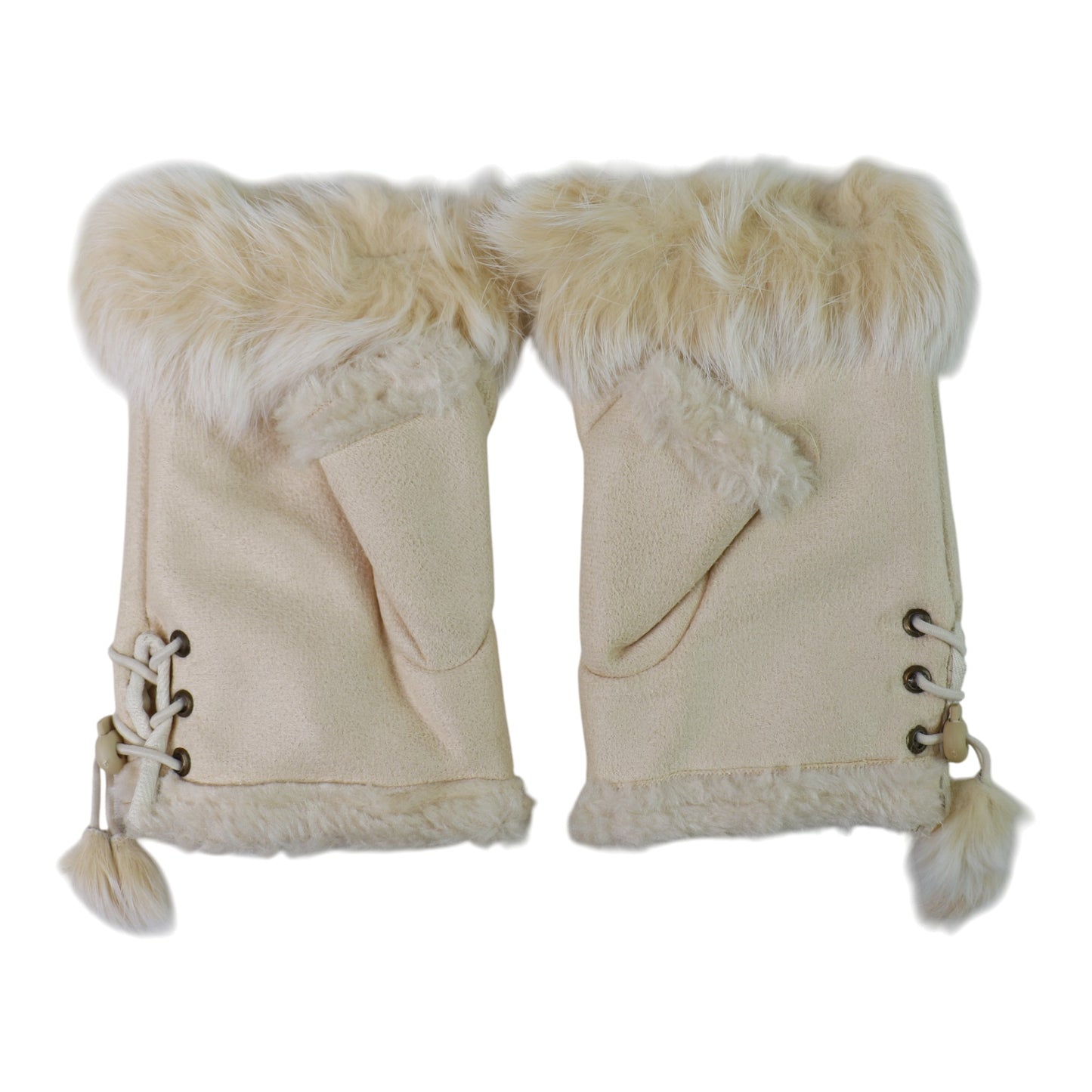 Women's Fur Fingerless Gloves GE902-1. (12PAIR)