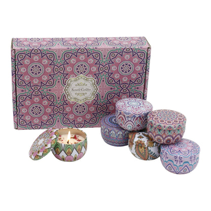 Bohemia 6pcs Fragrance Scented Candle AC5113-1 (3Pack)